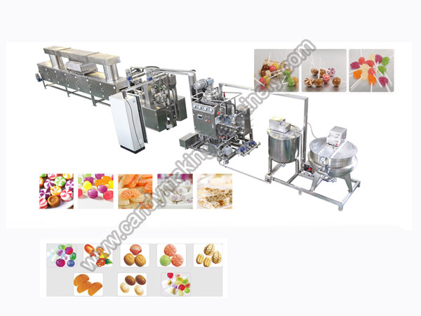 Depositing hard candy production line